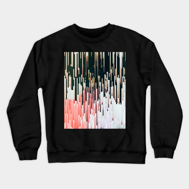 Mountain Glitch #3 - Contemporary Exclusive Modern Design Crewneck Sweatshirt by DankFutura